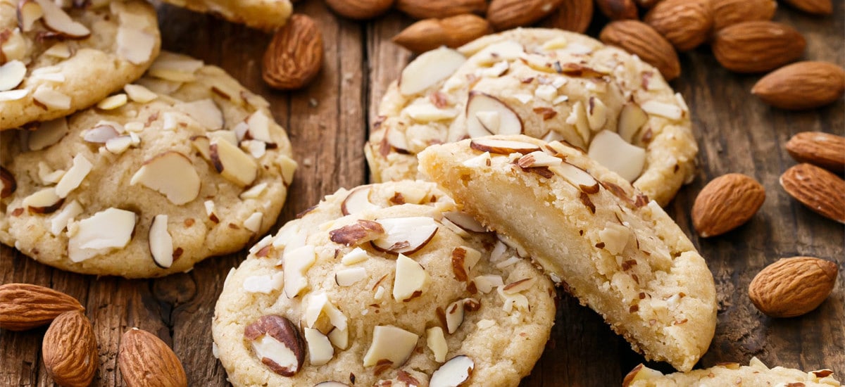 Marzipan-Stuffed Almond Sugar Cookies
