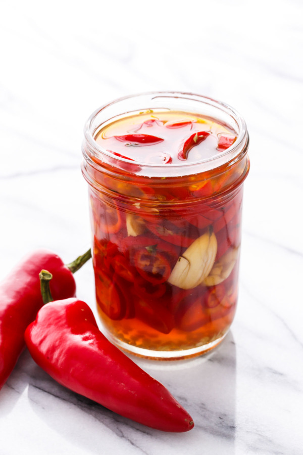 Spicy Refrigerator Pickled Peppers