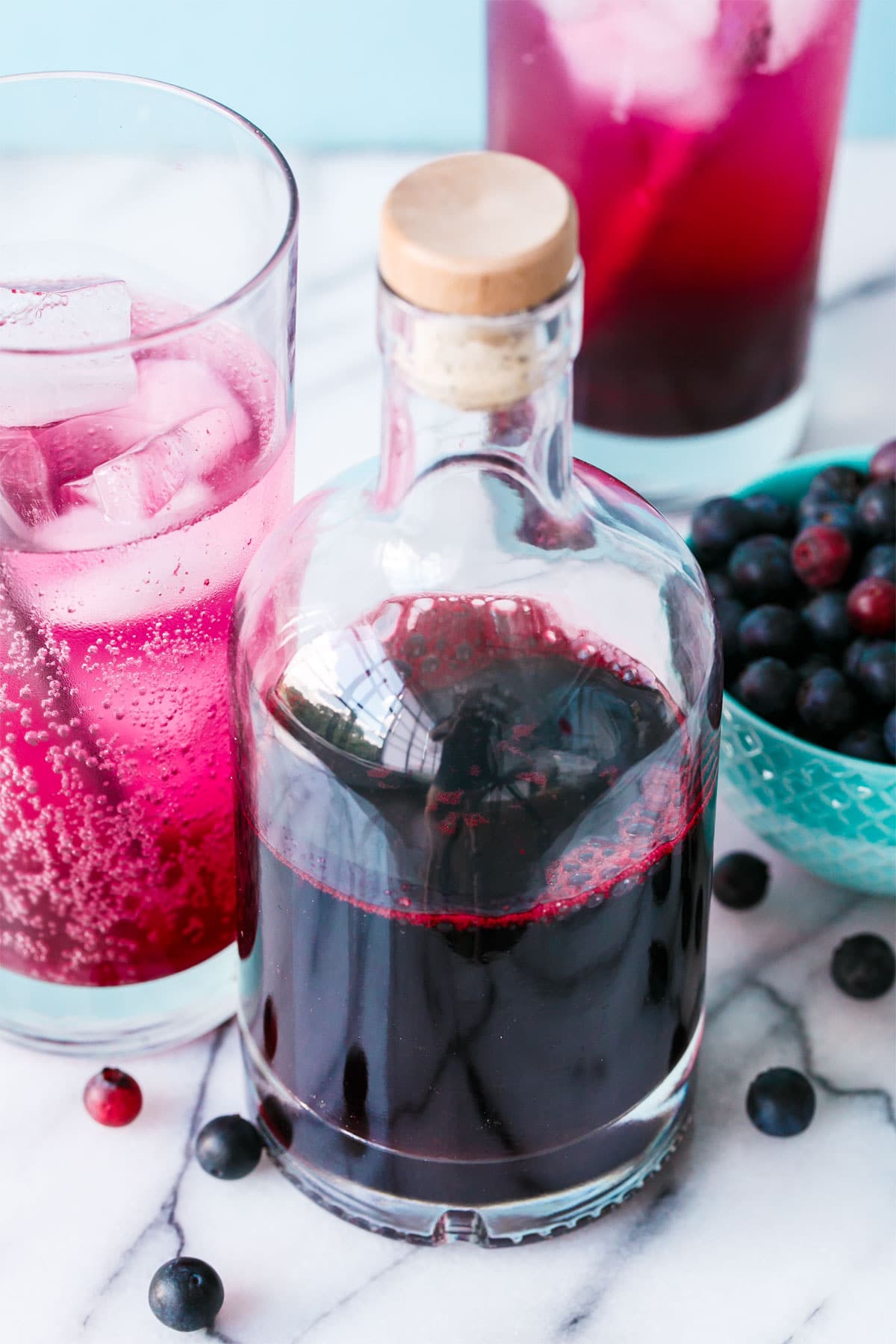 Homemade Blueberry Soda Syrup Love and Olive Oil