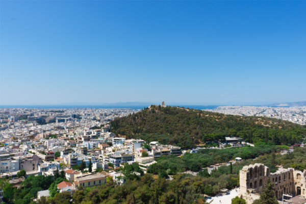 Carnival Vista European Cruise: View from the Acropolis in Athens, Greece