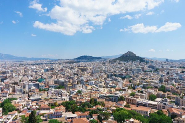 Carnival Vista Mediterranean Cruise: View from the Acropolis in Athens, Greece