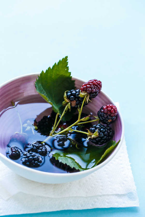 Bowl of Fresh Blackberries