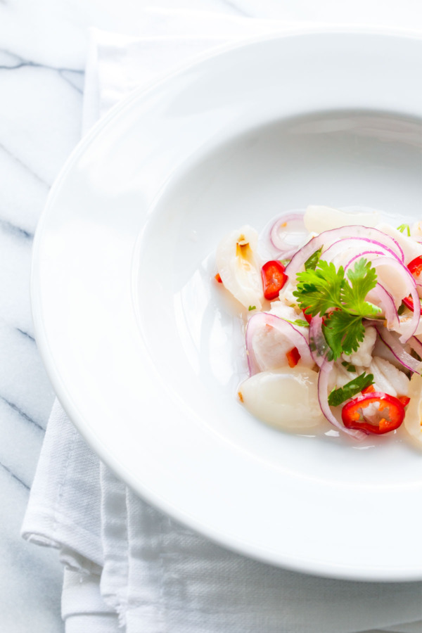 Fresh Lychee & Snapper Ceviche