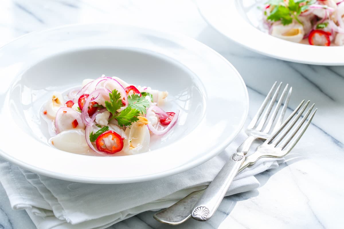 Fresh Lychee & Snapper Ceviche
