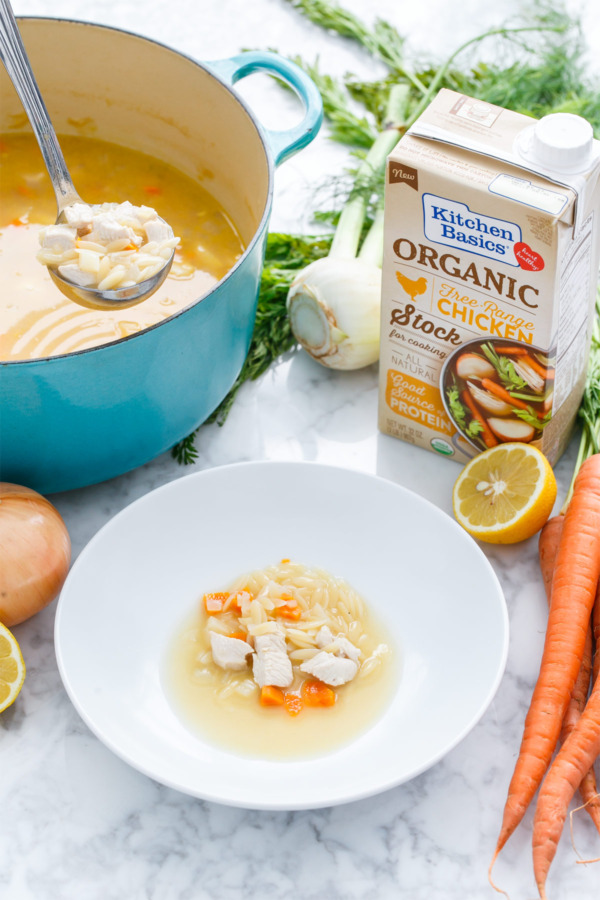 Quick & Easy One-Pot Lemon Chicken Orzo Soup Recipe