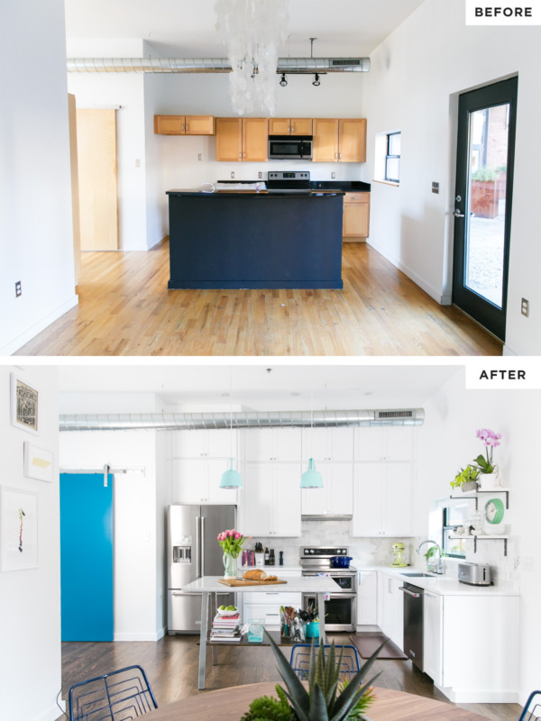 Townhouse Remodel: Kitchen Before/After