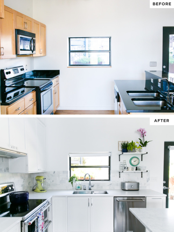 Townhouse Remodel: Kitchen Before/After