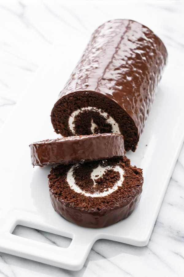 Giant Homemade Swiss Cake Roll