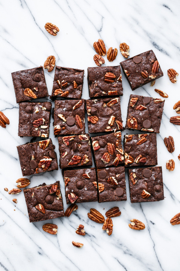 Salted Bourbon Pecan Fudge Brownie Recipe