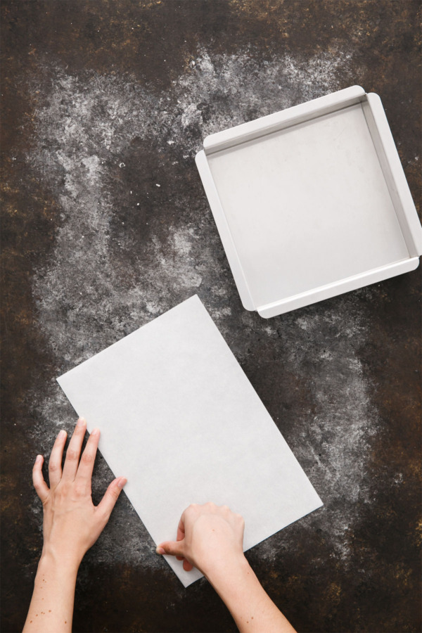 Kitchen Basics: Lining a Square Pan with Parchment Paper (2 Ways)