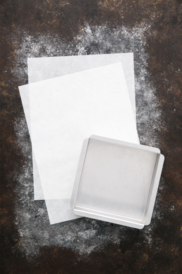 Lining a Square Pan with Parchment Paper - Two Ways
