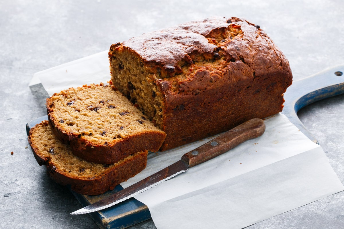 Chocolate Chip Peanut Butter Banana Bread