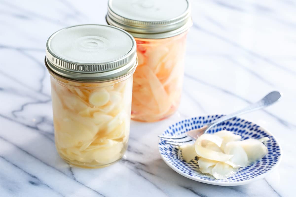 How to Make Homemade Pickled Ginger using fresh baby ginger