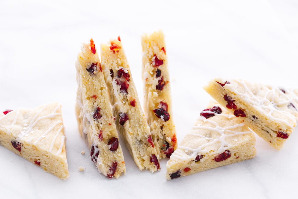 Cranberry Almond Shortbread Bars