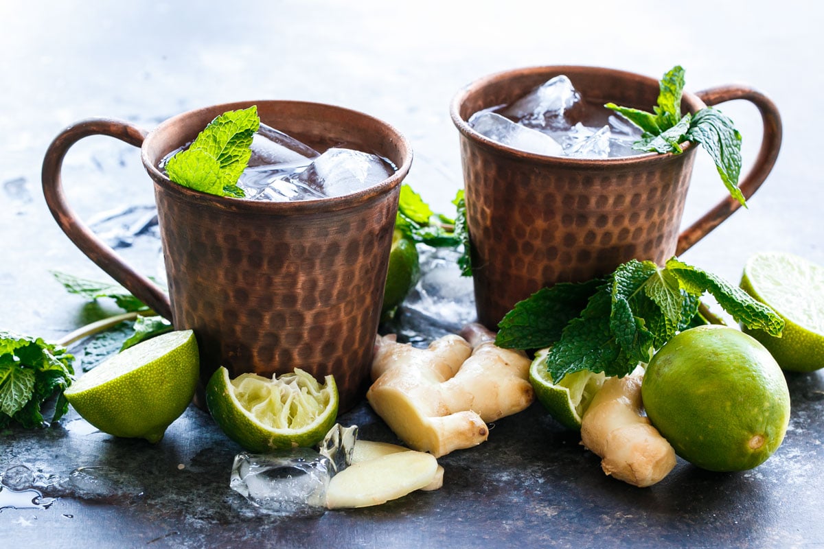 Scratch-Made Moscow Mules + Ginger Beer Concentrate