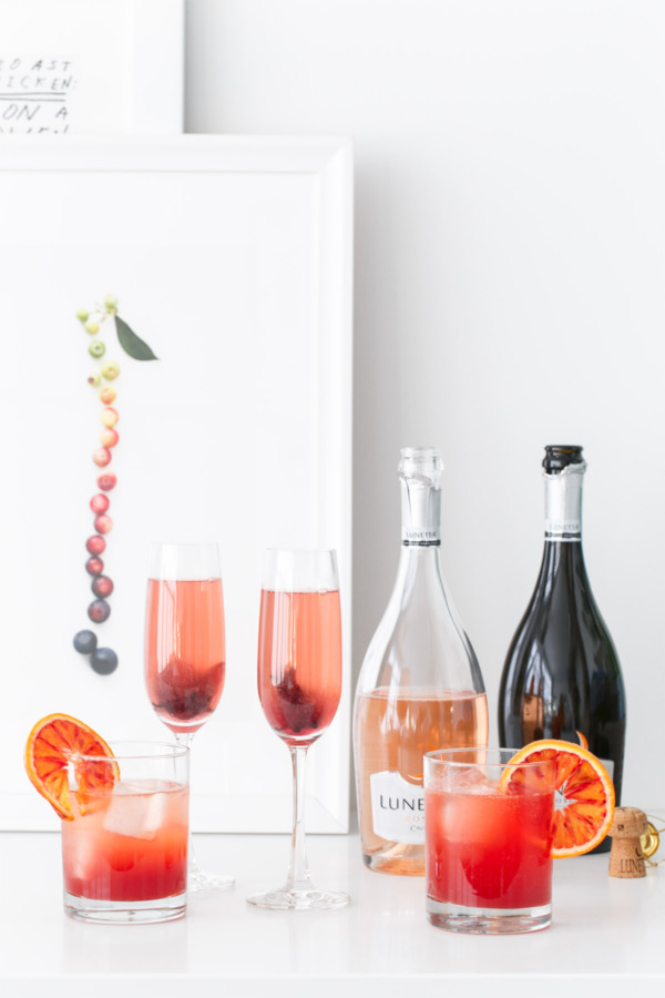 Grapefruit Hibiscus Royale and Sicilian Gin Spritz - Sparkling Wine Cocktail Recipes