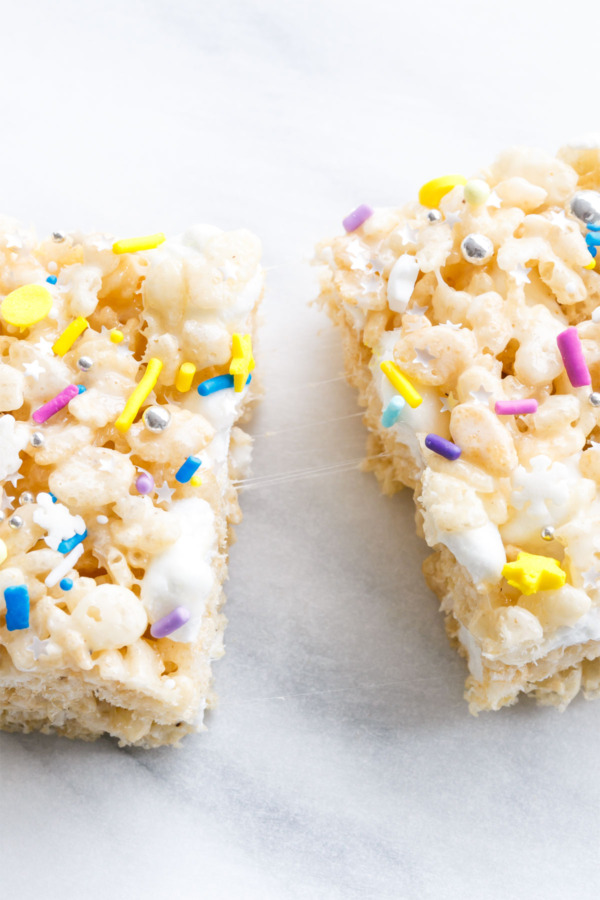 Spiced Eggnog Rice Krispie Treats