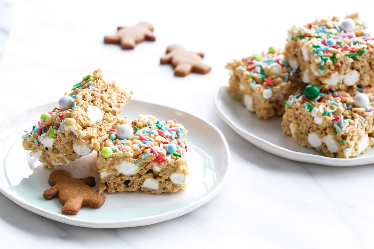 Gingerbread Rice Krispie Treats