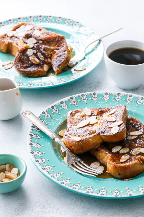 Horchata French Toast with Cinnamon Sugar and Toasted Almonds