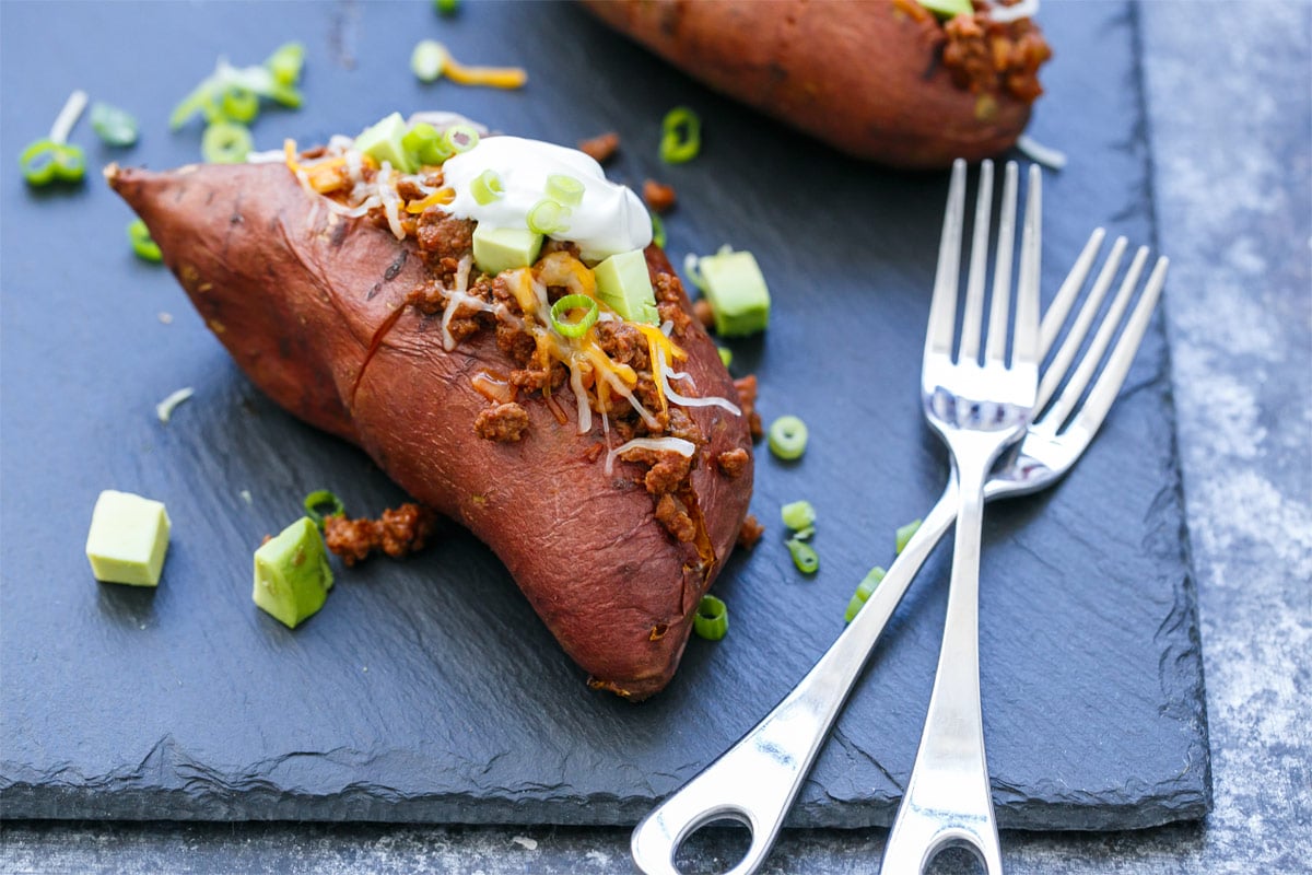 Taco-Stuffed Sweet Potatoes