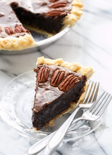 Dark Chocolate Fudge Pecan Pie