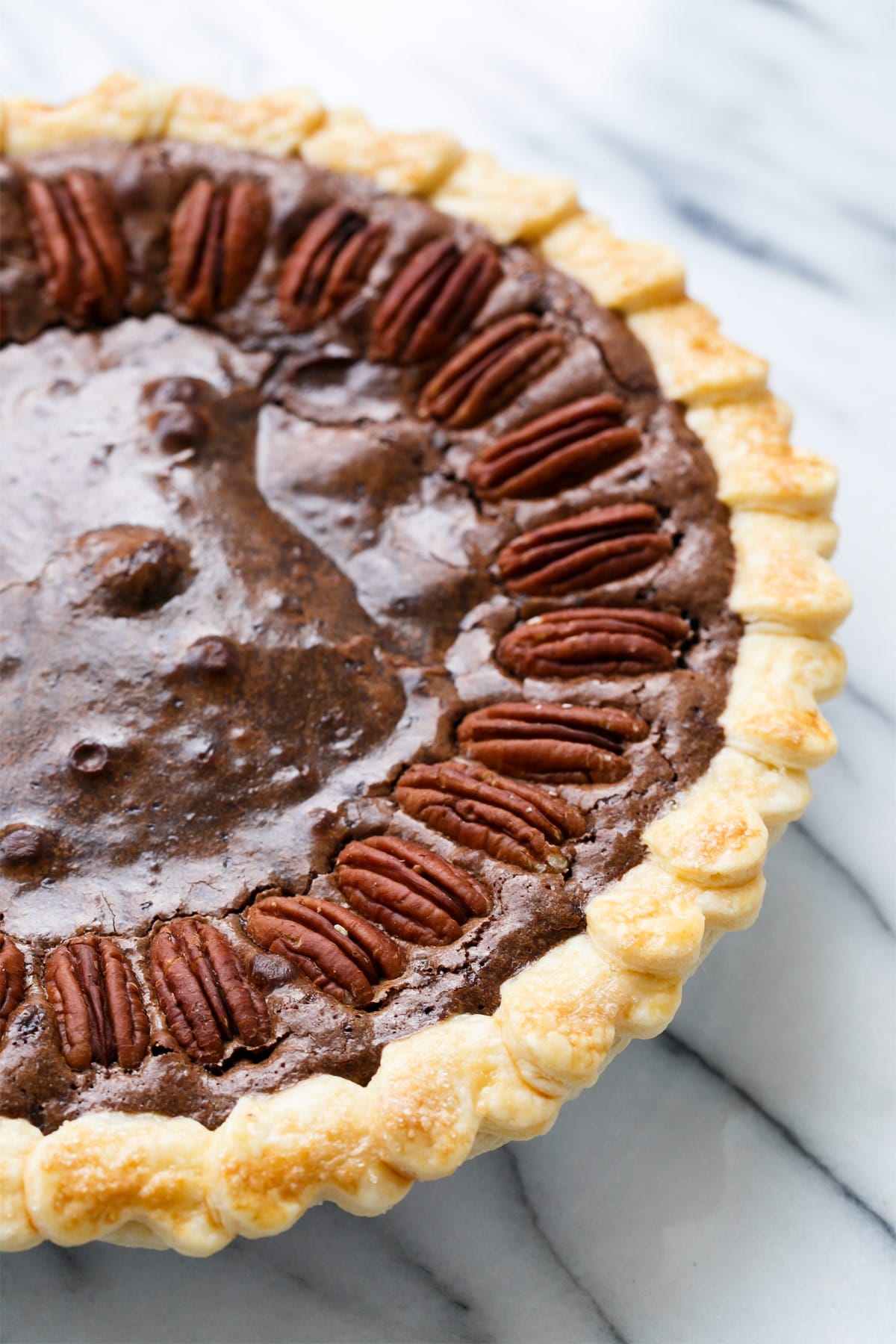 Chocolate Fudge Pecan Pie Love and Olive Oil