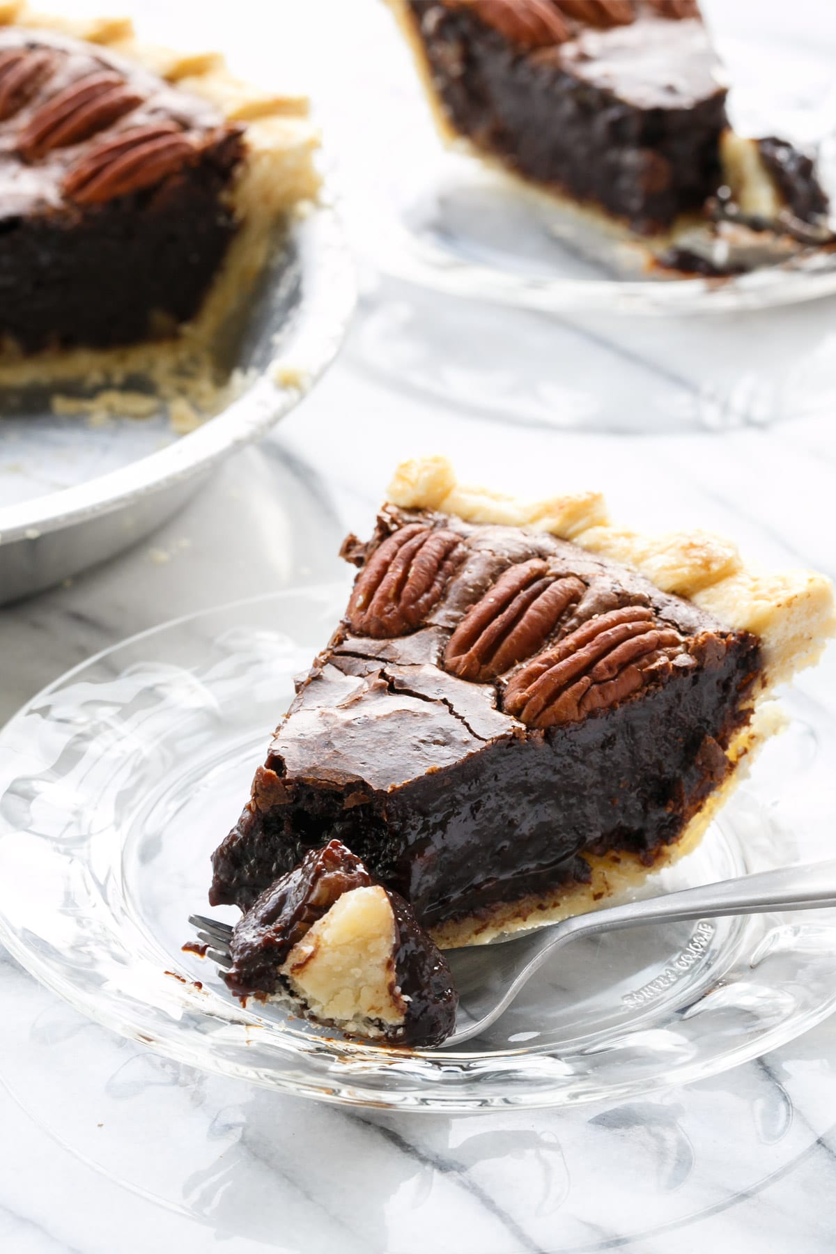 Chocolate Fudge Pecan Pie Love and Olive Oil