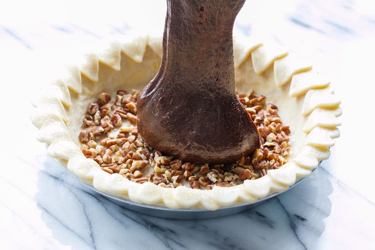 Chocolate Fudge Pecan Pie Love and Olive Oil