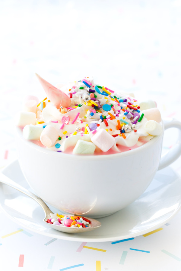 Unicorn White Hot Chocolate