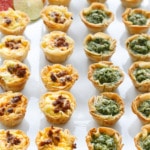 Pesto & Chorizo Mini Quiche Bites with Phyllo Crust