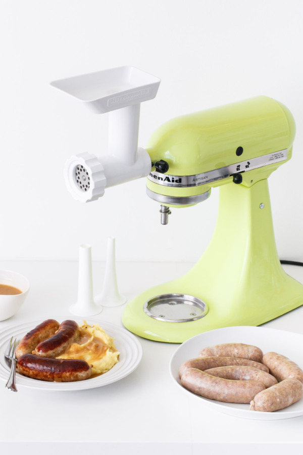 Using the KitchenAid® Meat Grinder Attachment to make homemade chicken sausages