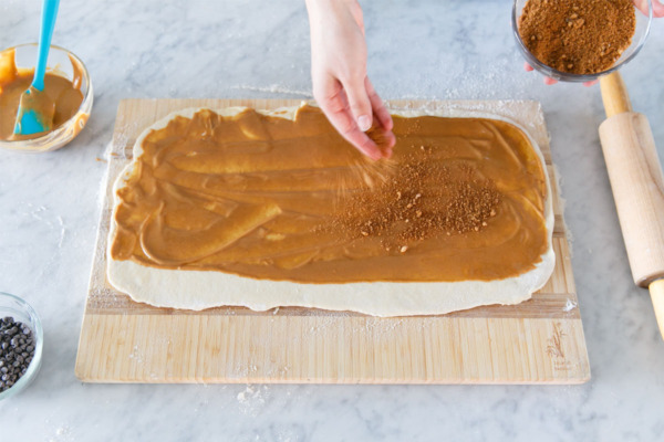 Homemade Chocolate Peanut Butter Cinnamon Rolls