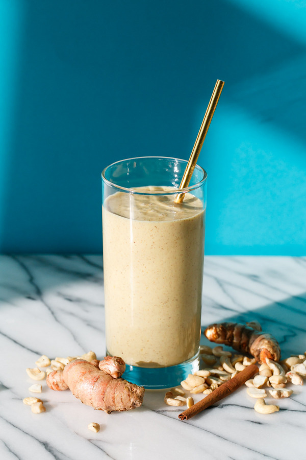 Golden Milk Smoothies sweetened with Dates and Honey