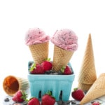 Homemade "Straw-cciatella" Strawberry Chocolate Chip Ice Cream Recipe