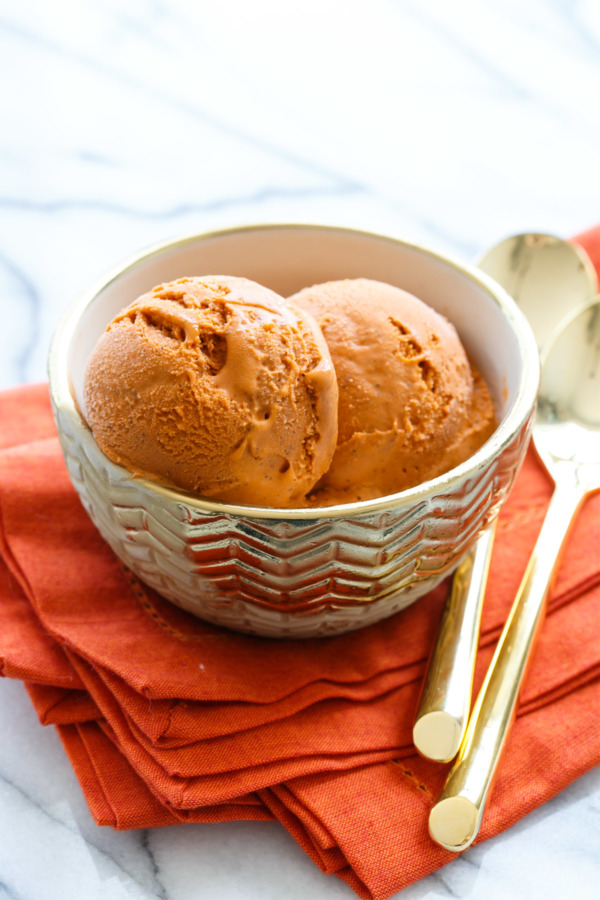 Thai Tea Ice Cream Recipe made with sweetened condensed milk