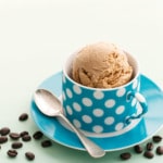 Vietnamese Coffee Ice Cream made with Decaf coffee for the perfect late-night snack!