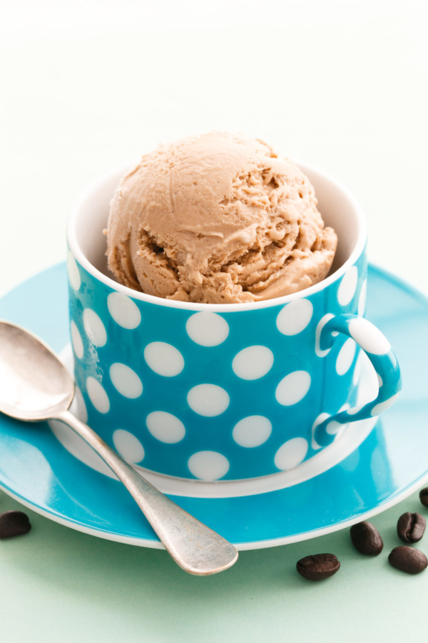 Homemade Vietnamese Coffee Ice Cream Recipe using sweetened condensed milk and chicory coffee