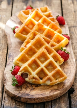 Donut-Glazed Yeasted Belgian Waffle Recipe