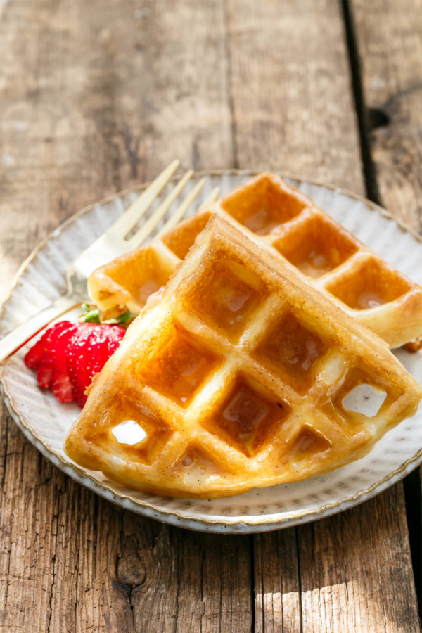 Donut-Glazed Yeast Raised Belgian Waffles