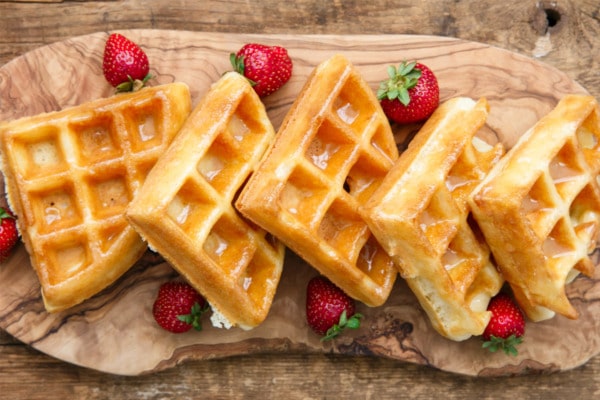 Donut-Glazed Yeasted Waffles