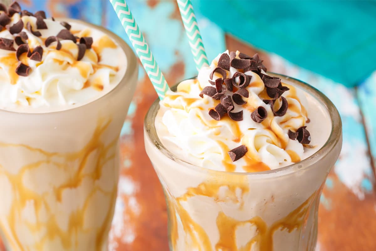 Cold Brew Caramel Coffee Milkshakes