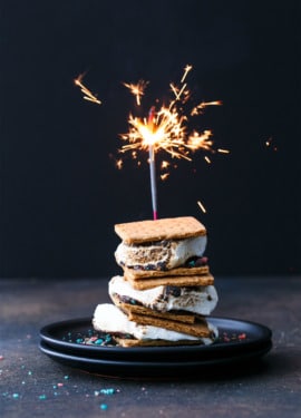 4th of July Firecracker Smores with Pop Rocks popping candy!