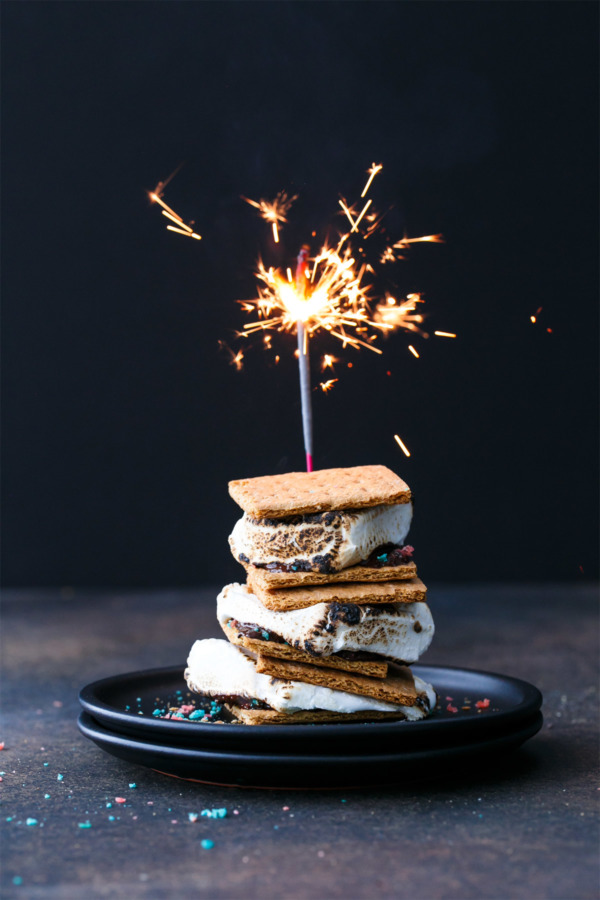 4th of July Firecracker Smores with Pop Rocks popping candy!