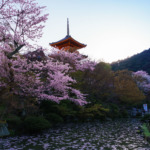 Kiyomizu-dera Temple at Sunrise, Kyoto, Japan