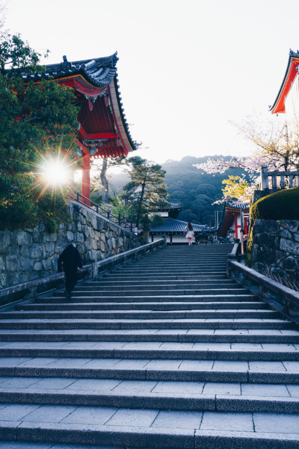 Kiyomizu-dera Temple at Sunrise, Kyoto, Japan