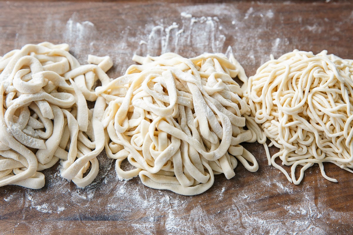 Homemade Udon Noodles