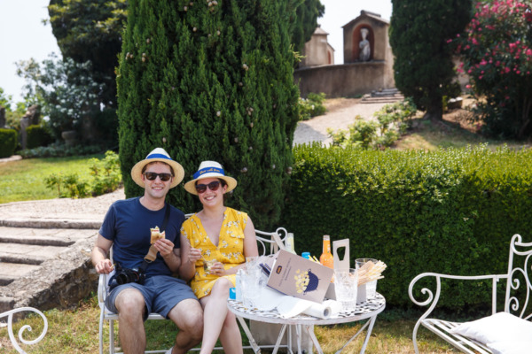 Picnic at Rana Villa along Lake Garda, Italy