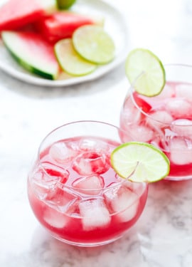 Hibiscus Watermelon Agua Fresca Recipe - Quick and easy!