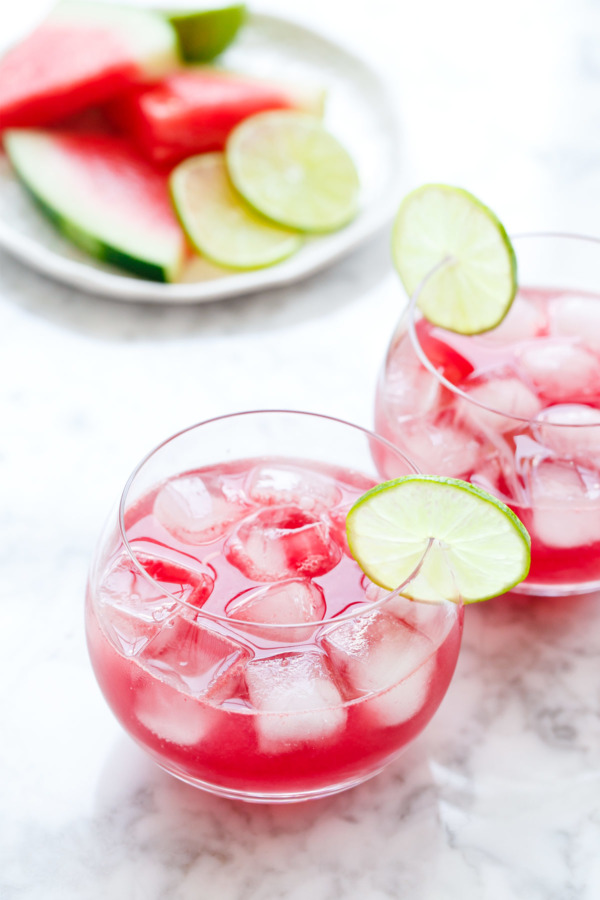 Hibiscus Watermelon Agua Fresca | Love and Olive Oil