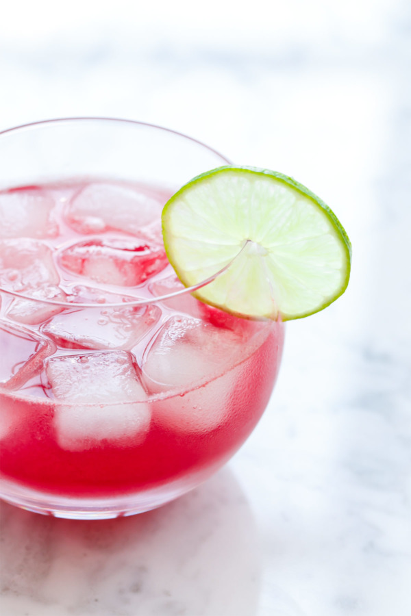 Fresh Watermelon Agua Fresca recipe with Hibiscus and Lime